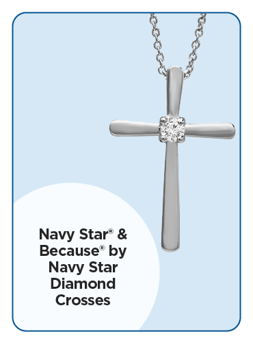 Navy Star & Because by Navy Star Diamond Crosses