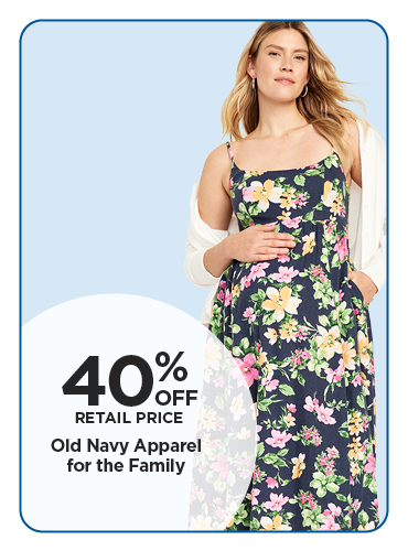 40% Off Old Navy Apparel for the Family