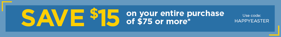 Save $15 Off Purchase of $75 or More