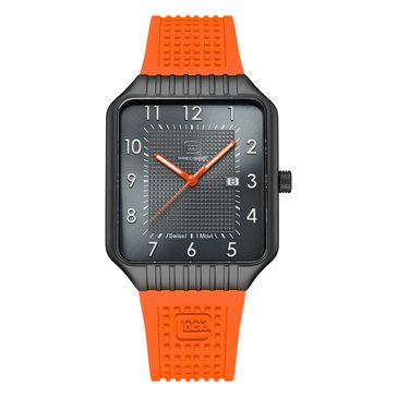 Glock Men's Square Swiss Quartz 505 Silicone Watch