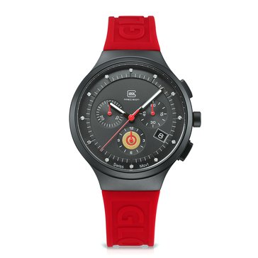 Glock Men's Swiss Diamond Silicone Watch