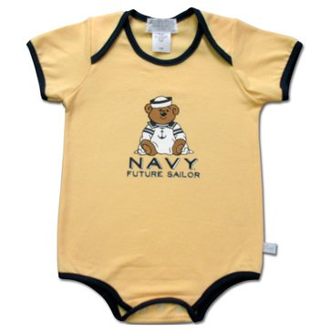 Third Street Sportswear Infant USN Future Sailor Bear Romper