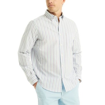 Nautica Men's Long Sleeve Oxford Stripe Shirt