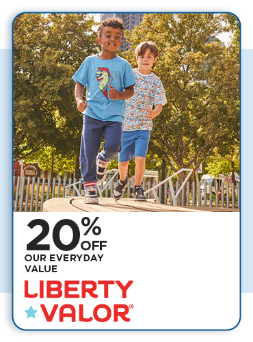 20% Off Liberty & Valor