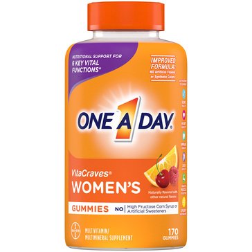 One A Day Women's VitaCraves Multi-Vitamin & Multi-Mineral Gummies, 150-count