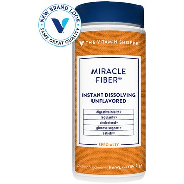 The Vitamin Shoppe Instant Dissolving Unflavored Miracle Fiber Powder, 34-servings 