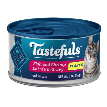 Blue Buffalo Tastefuls Fish & Shrimp Entree in Gravy Flaked Adult Wet Cat Food
