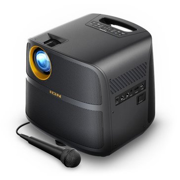 ION Audio iPA140C Projector Max HD Battery/AC Powered 1080p Projector with Powerful Speaker