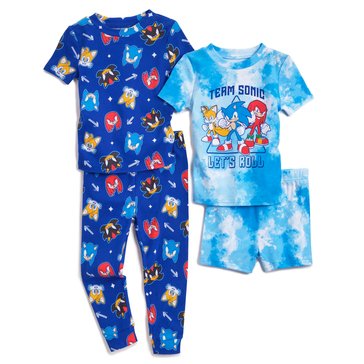 Sonic Toddler Boys' 4-Piece Pajama Sets