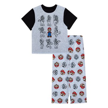 Mario Big Boys 2-Piece Pajama Sets