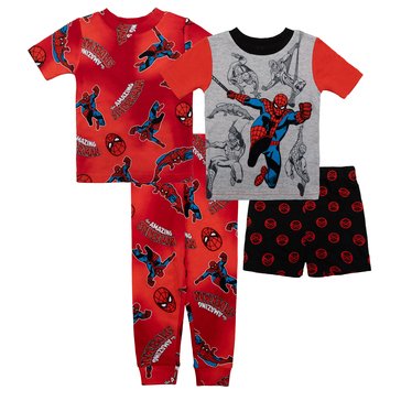 Marvel Toddler Boys 4-Piece Pajama Sets