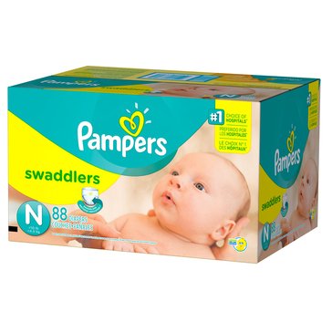 Pampers Swaddlers Diapers Size Newborn - Super Pack, 84ct
