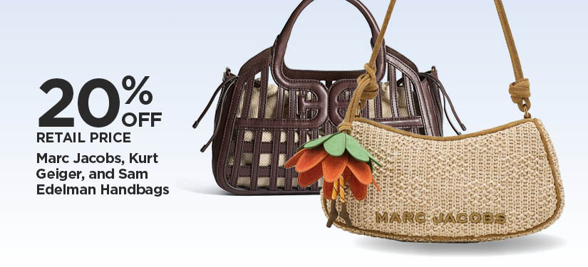 20% Off Retail Price Marc Jacobs, Kurt Geiger, and Sam Edelman Handbags