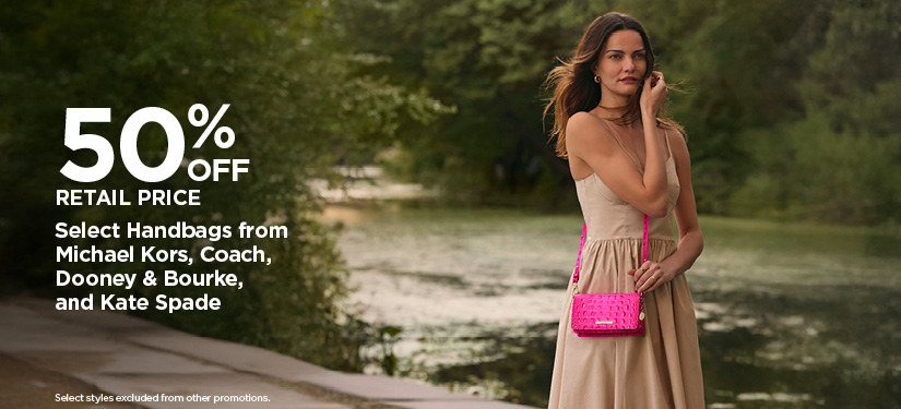 Select Handbags from Michael Kors, Coach, Dooney & Burke