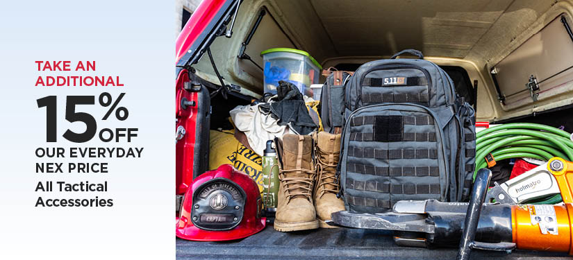 Take An Additional 15% Off Our Everyday NEX Price All Tactical Accessories