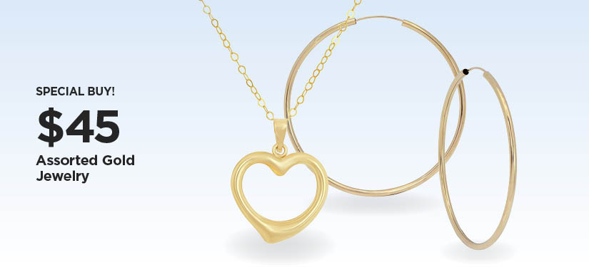 Special Buy! $45 Assorted Gold Jewelry