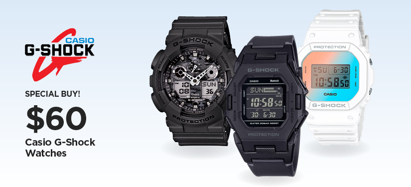Special Buy! $60 Casio G-Shock Watches