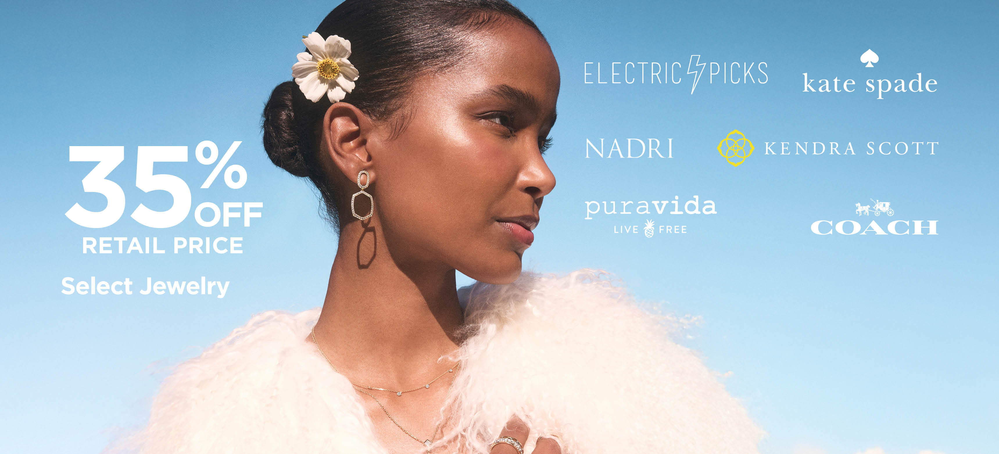 35% Off Retail Price  Select Jewelry 