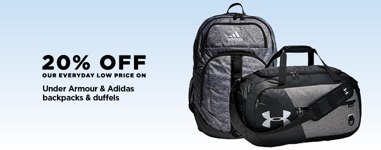 20% Off Under Armour & Adidas Backpacks & Duffels