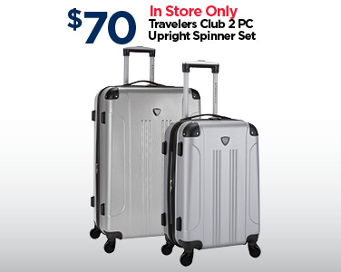 Travelers Club 2PC Luggage Set on Sale