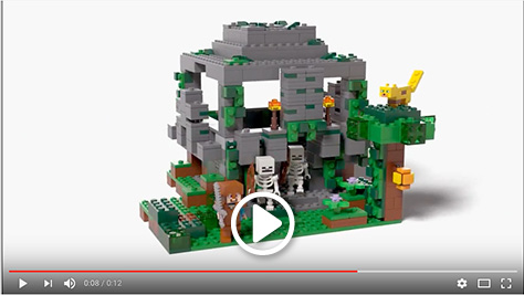Lego Minecraft video here