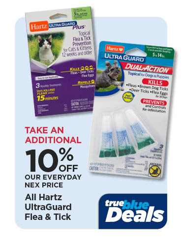 Take An Additional 10% Off Our Everyday NEX Price All Hartz Ultraguard Flea & Tick