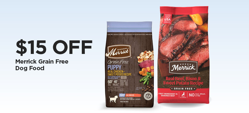 Take An Extra $15 Off Our Everyday NEX Price Merrick Grain-Free Dog Food