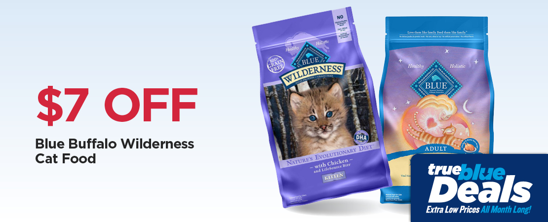 Take An Extra $7 Off Our Everyday NEX Price Blue Buffalo Wilderness Cat Food