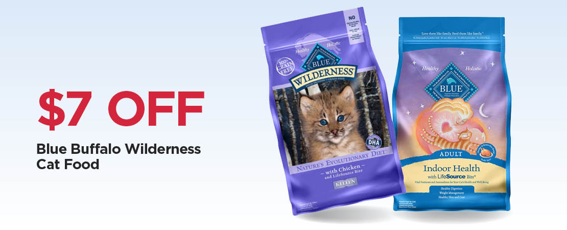 Take An Extra $7 Off Our Everyday NEX Price Blue Buffalo Wilderness Cat Food
