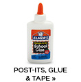 Post-its, Glue & Tape