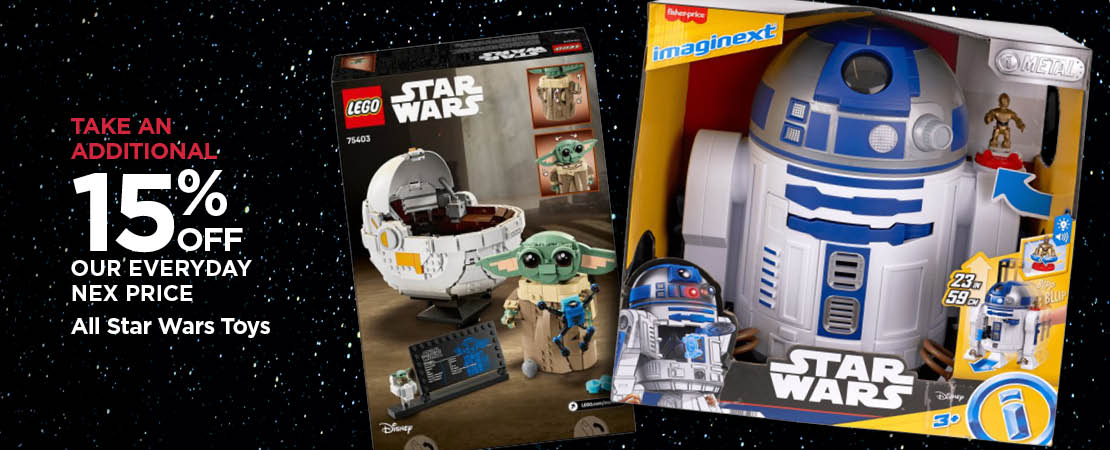 Take An Additional 20% Off Our Everyday NEX Price All Star Wars Toys