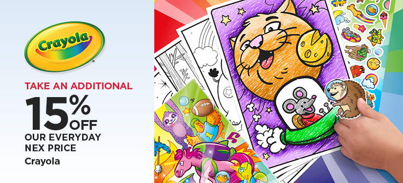 Take An Additional 15% Off Our Everyday NEX Price Crayola