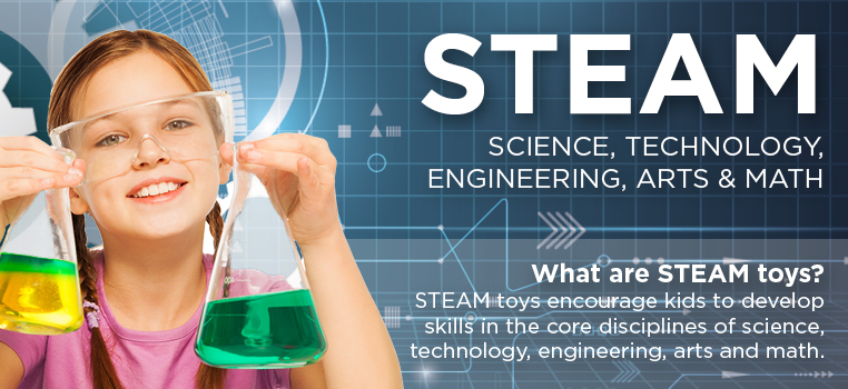 Science, Technology, Engineering, Arts, and Math. STEAM toys!