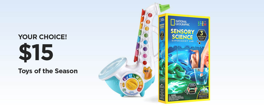 Your Choice! $15 Toys of the Season