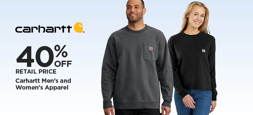 40% Off Retail Price Carhartt Men's and Women's Apparel