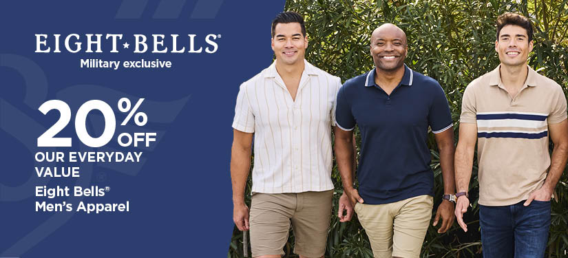 20% Off Our Everyday Value Eight Bells® Men's Apparel