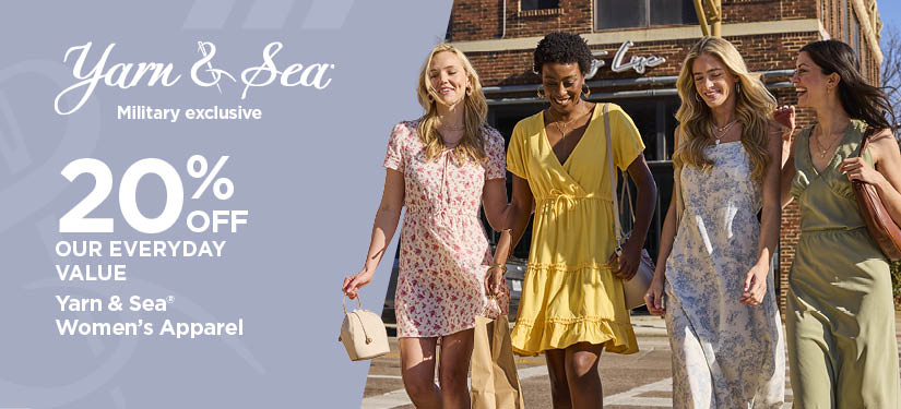 20% Off Our Everyday Value Yarn & Sea Women's Apparel