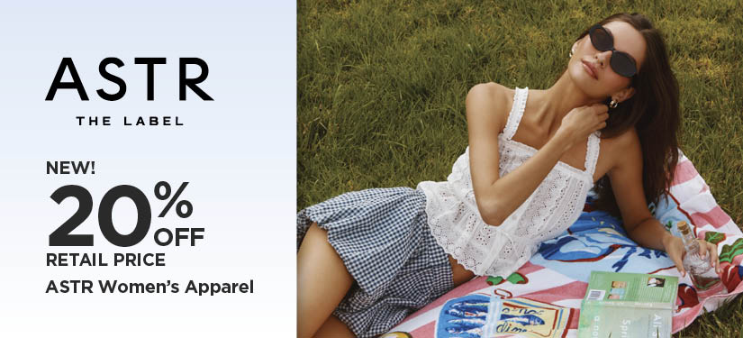 New! 20% Off Retail Price ASTR Women's Apparel