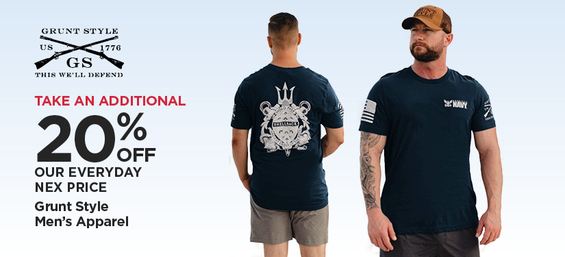 Take An Additional 20% Off Our Everyday NEX Price Grunt Style Men's Apparel