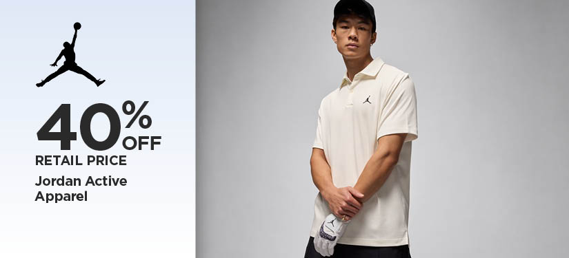 40% Off Retail Price Jordan Active Apparel
