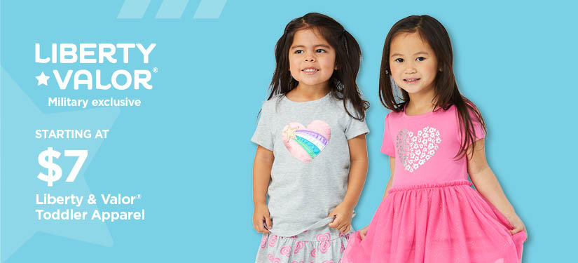 Liberty & Valor® Toddler Apparel starting at $7