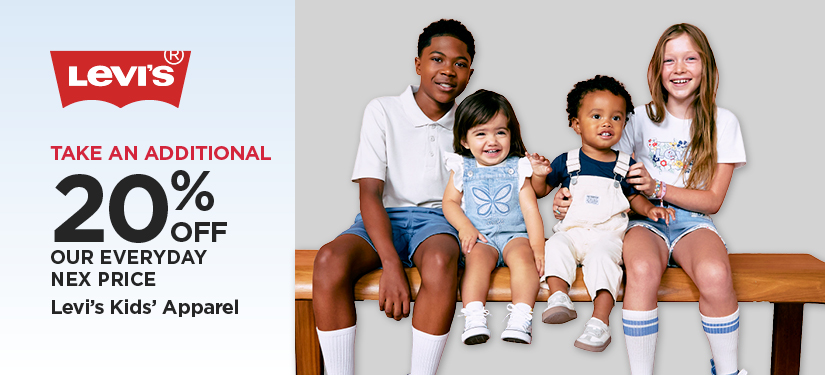 Take An Extra 20% Off Our Everyday NEX Price Levi's Kids' Apparel