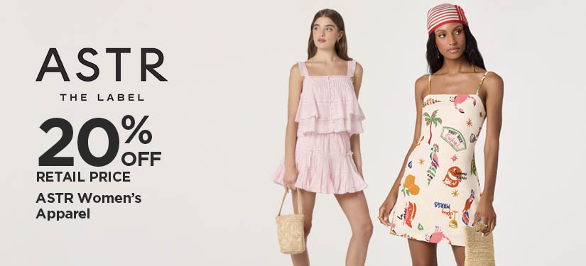 20% Off Retail Price ASTR Women's Apparel