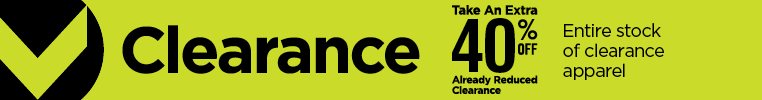 40% off Entire Stock of Clearance from Apparel