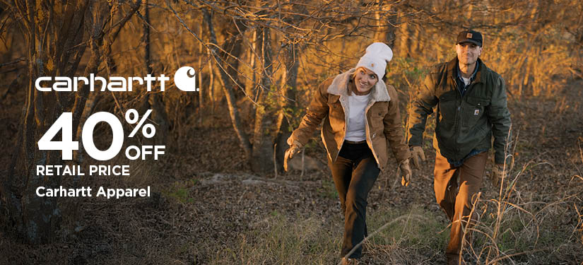 40% Off Retail Price Carhartt Men's and Women's Apparel