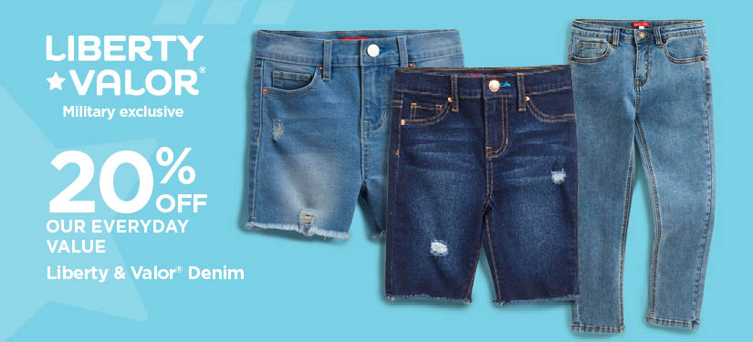 20% Off Our Everyday Value Liberty & Valor Denim