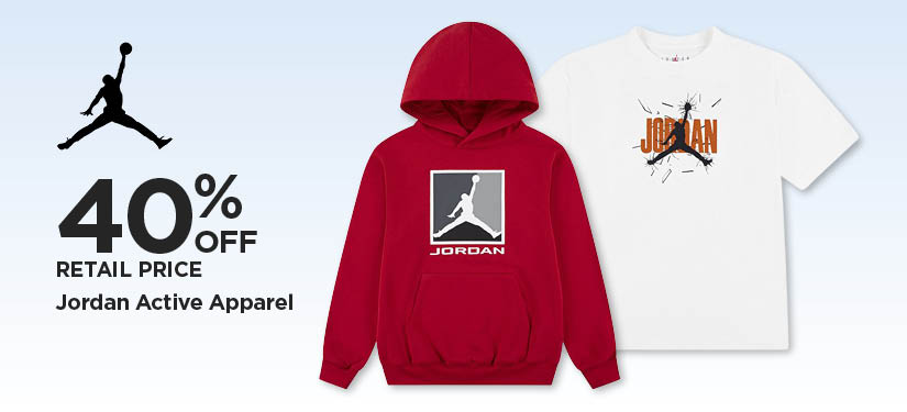 40% Off Retail Price Jordan Active Apparel