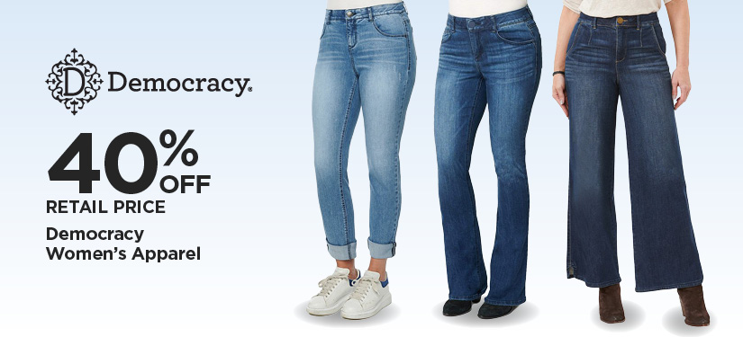 40% Off Retail Price Democracy Women's Apparel