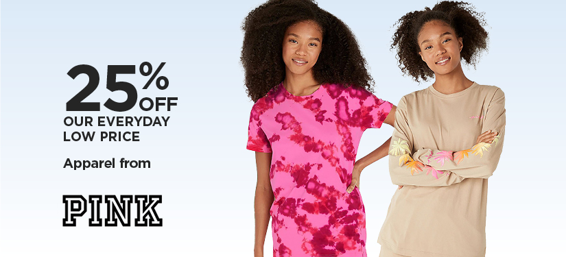 25% Off Our Everyday Low Price  All Pink