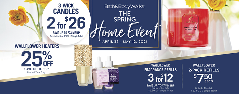 Bath & Body Works Home Spring Event